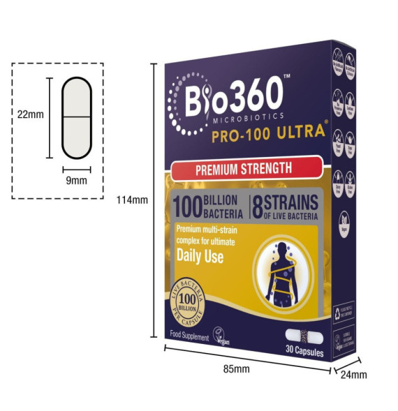 Pro-100 Ultra® probiotiká 30cps