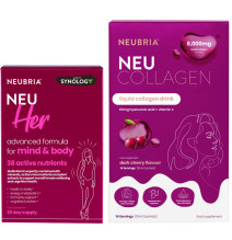 Zvýhodnená dvojkombinácia ŽENA PLNÁ ENERGIE - NEU COLLAGEN 8000mg tekutý kolagén +NEU Her® pre viac energie